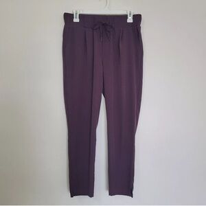 RBX purple athletic casual work scrubs cropped lightweight pants, Women’s Med